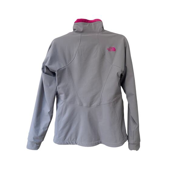 THE NORTH FACE Ruby Raschel Jacket Coat Gray Windfall Pink Fleece Lined Sz S - Picture 7 of 8